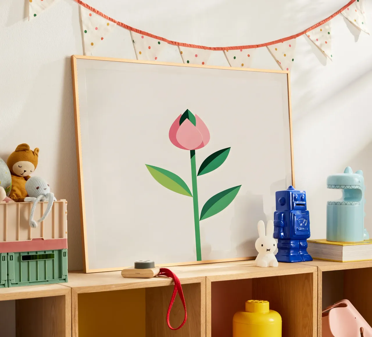 Germoglio di primavera poster con telaio in alluminio da The Green Room