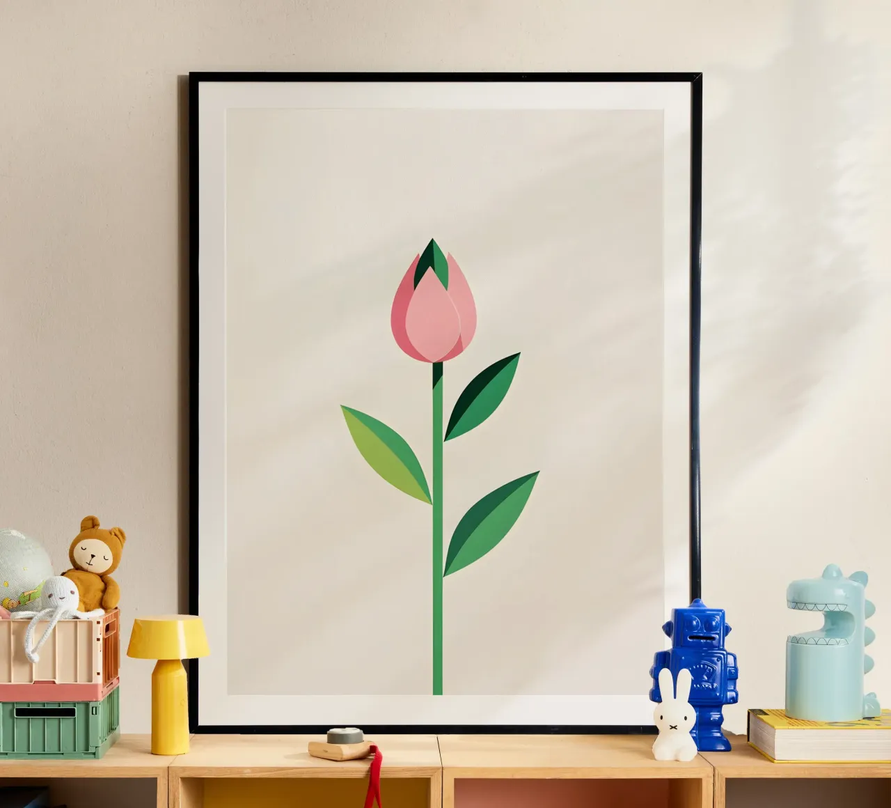 Germoglio di primavera poster con telaio in alluminio da The Green Room