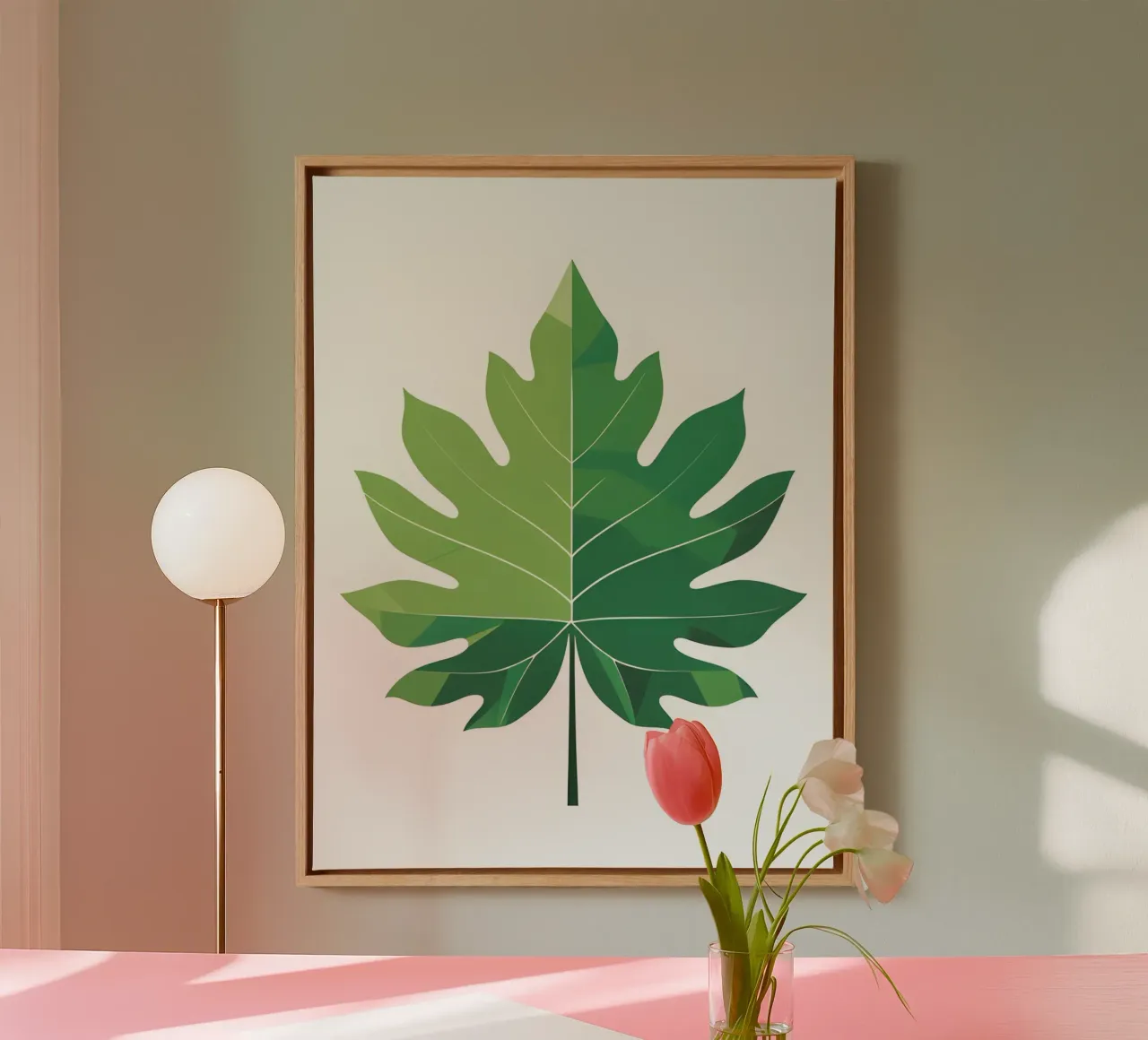 Zomerblad canvas met Baklijst van The Green Room