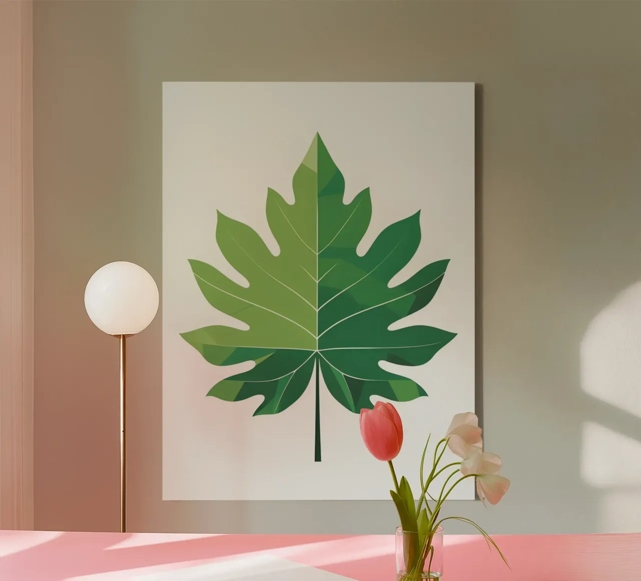 Zomerblad canvas met Baklijst van The Green Room