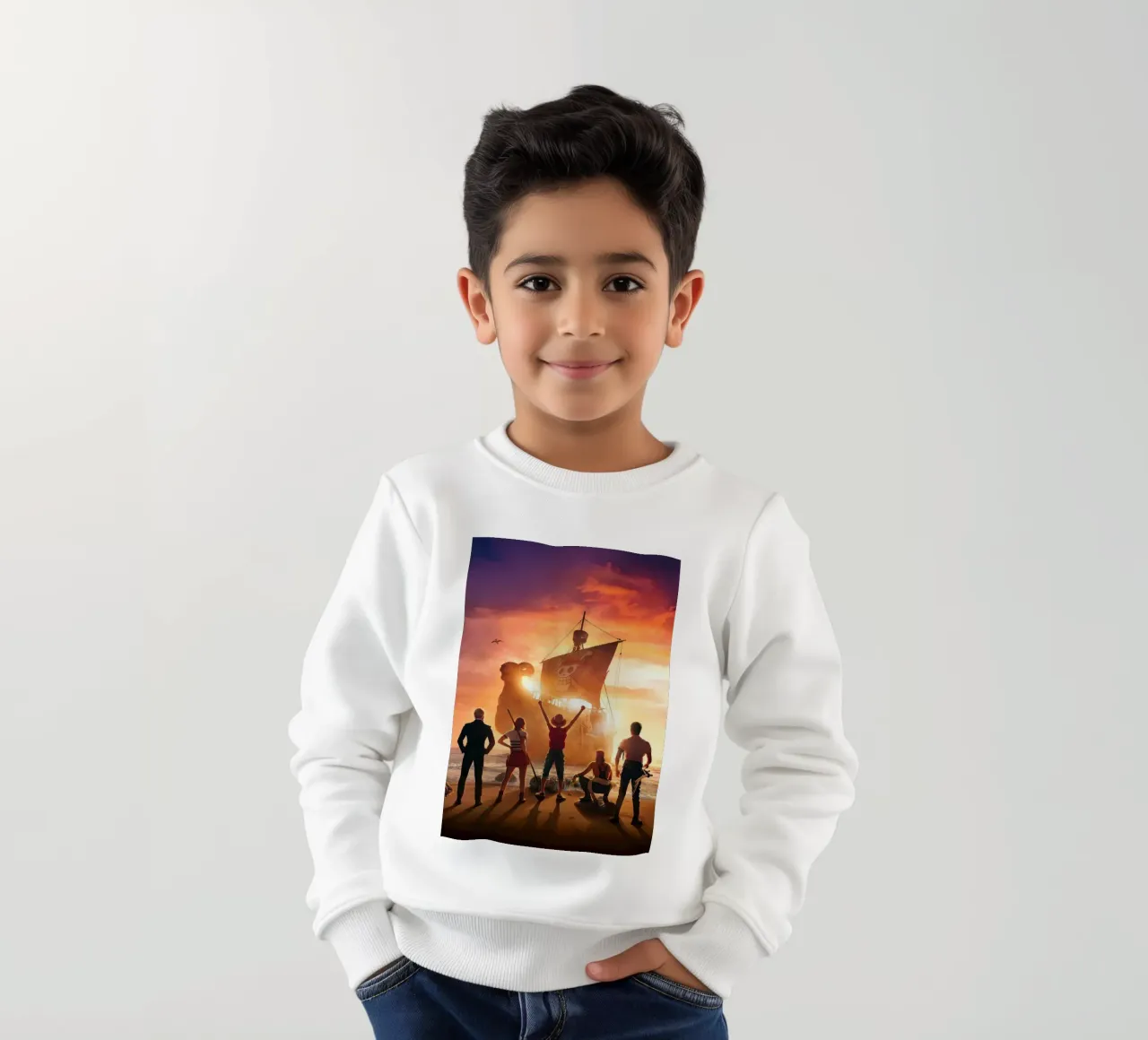 UN PEZZO felpa bambino da posterindo