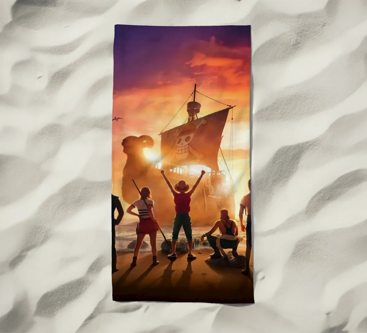 UN PEZZO telo mare da posterindo