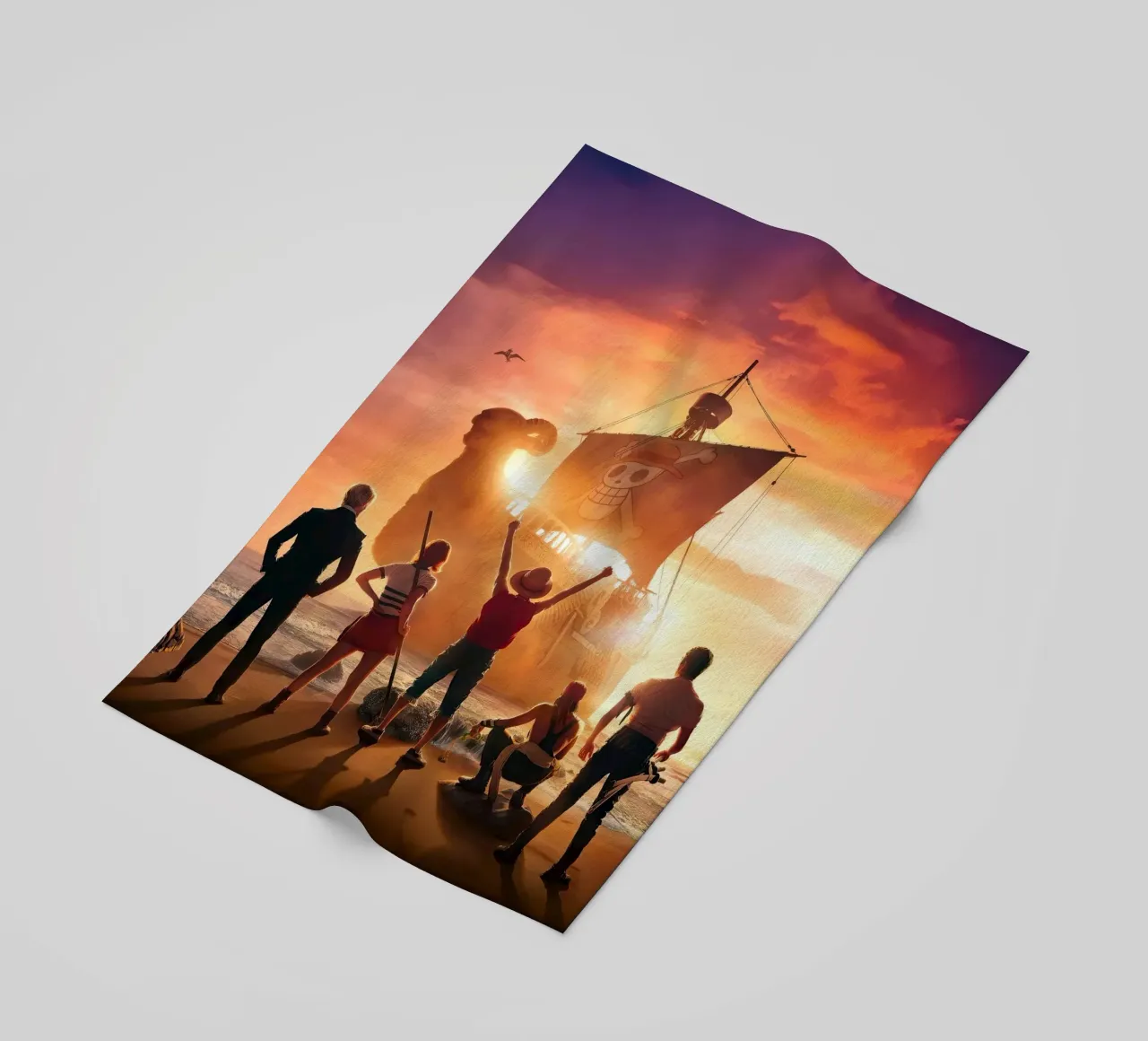 UN PEZZO telo mare da posterindo