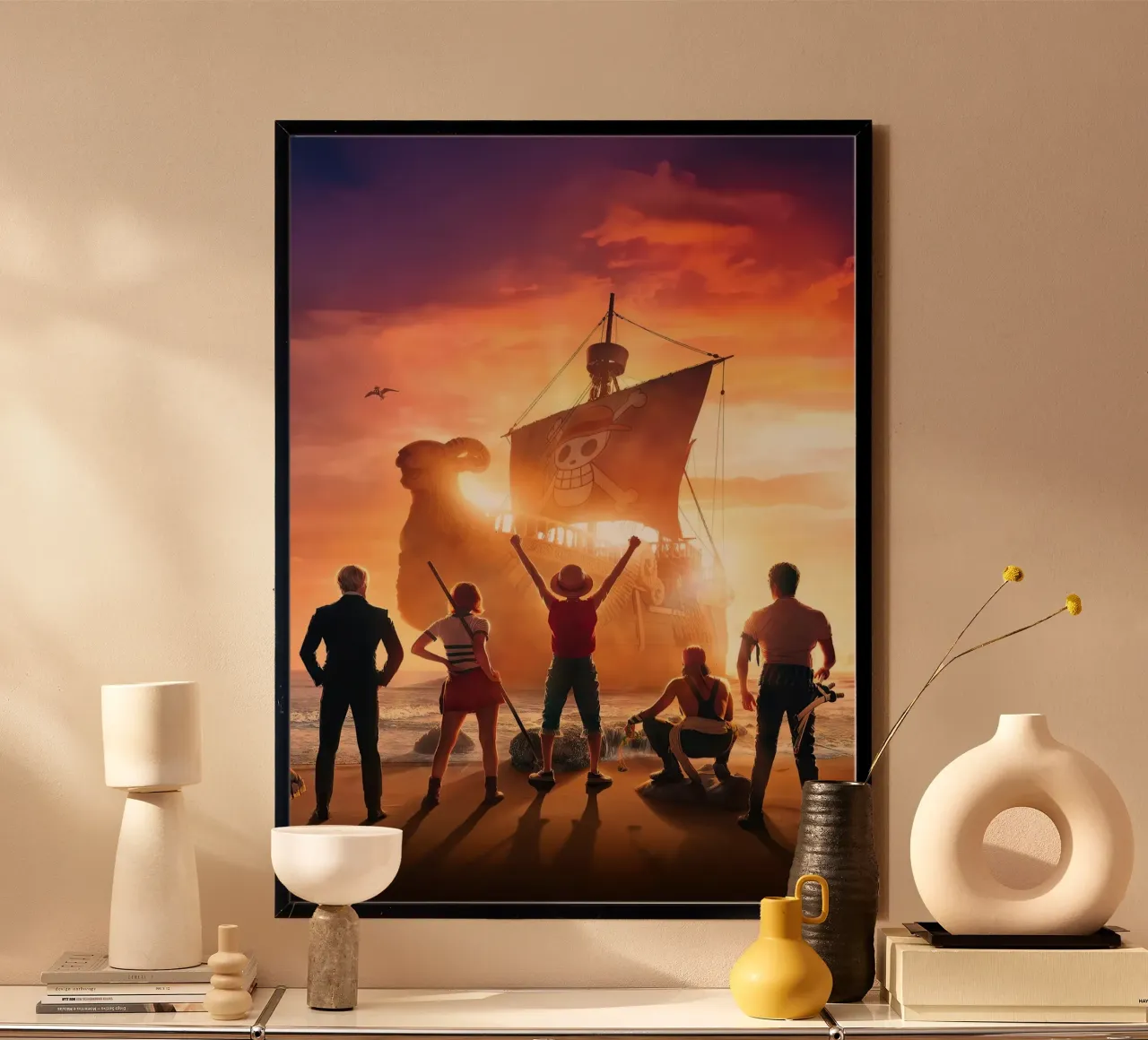 UN PEZZO poster con telaio in plastica da posterindo