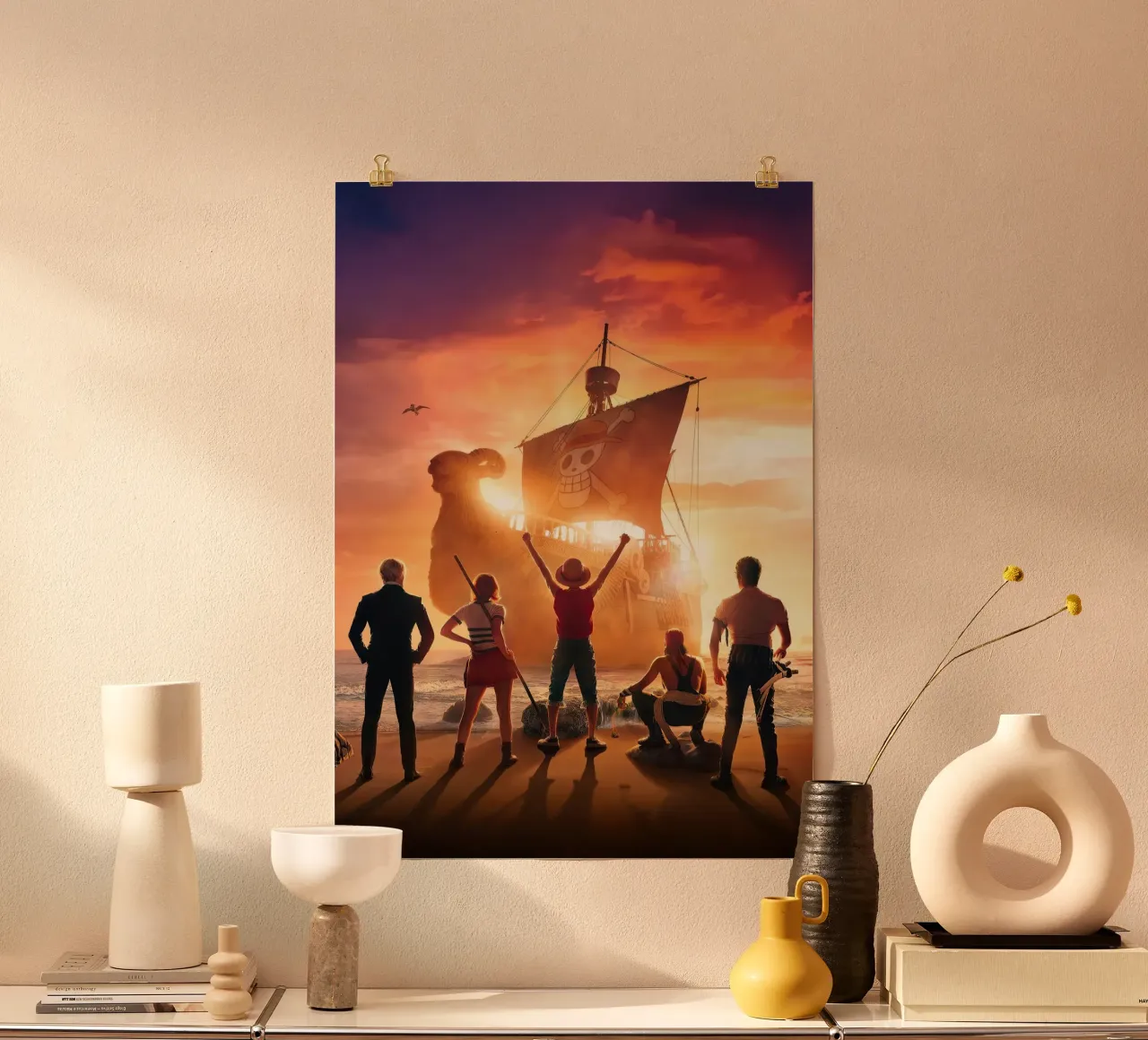UN PEZZO poster con telaio in plastica da posterindo