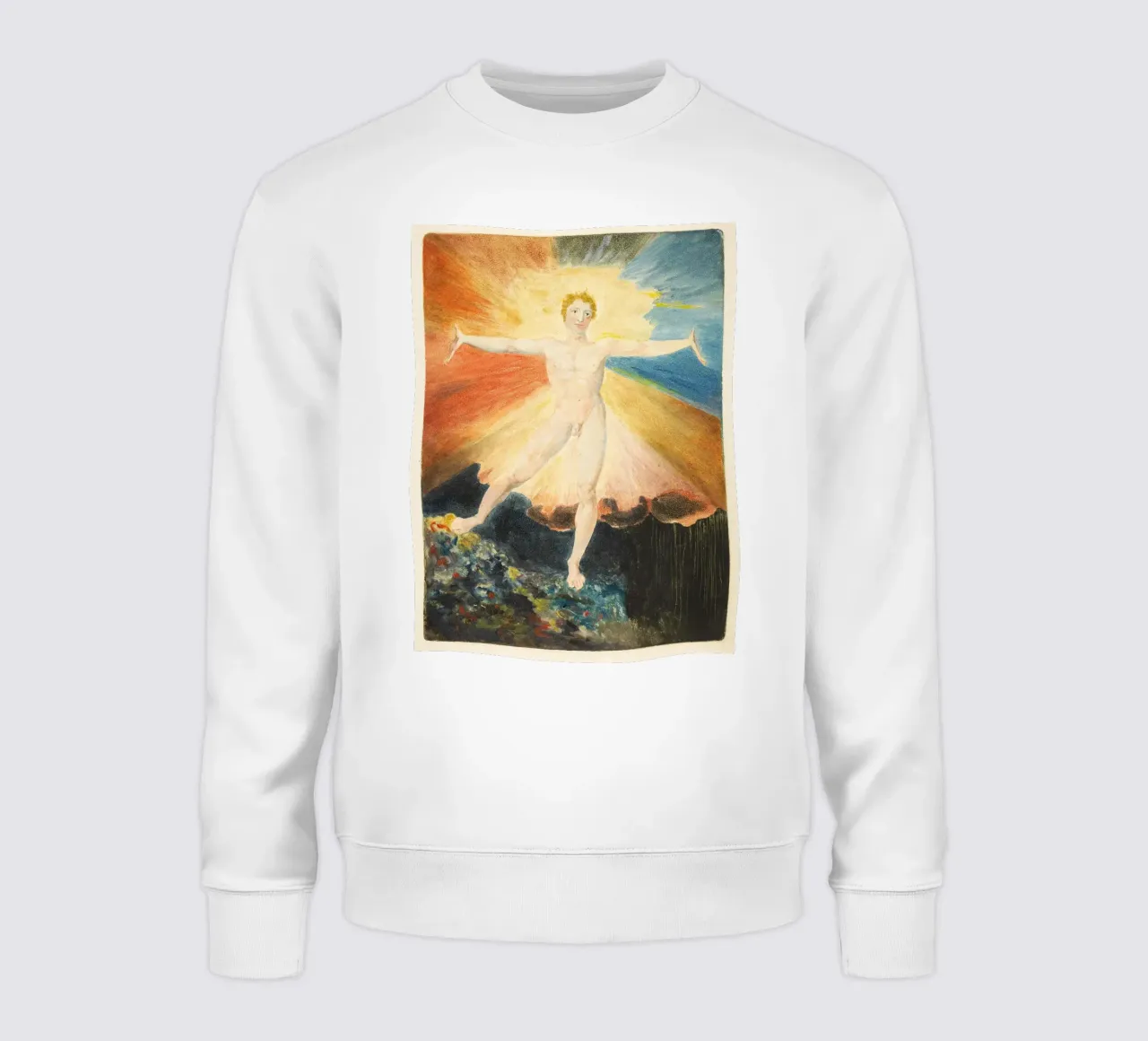 Albion – William Blake sweatshirt by Venus Art