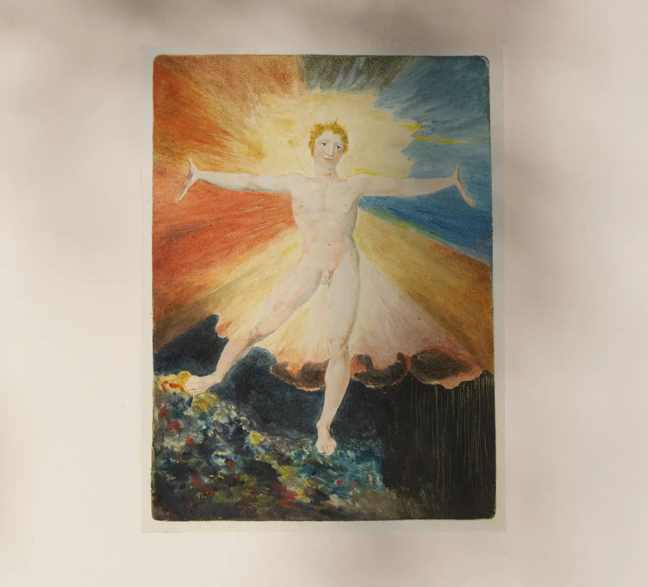 Albione - William Blake pellicola backlit da Venus Art