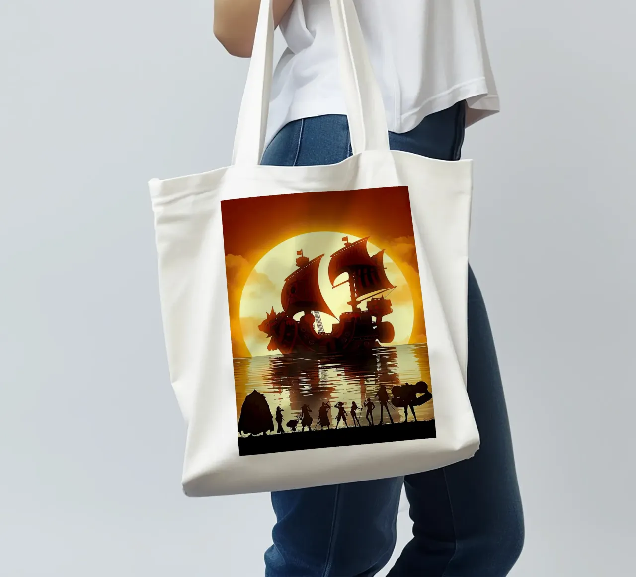 UN PEZZO borsa in juta da posterindo