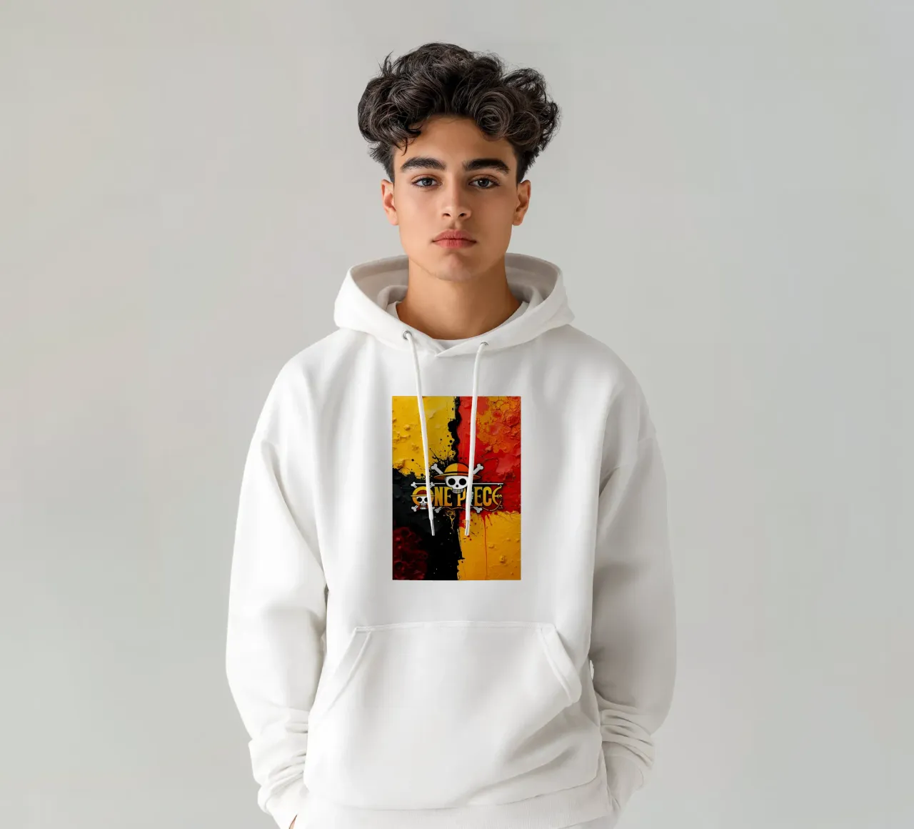 UN PEZZO felpa con cappuccio da posterindo