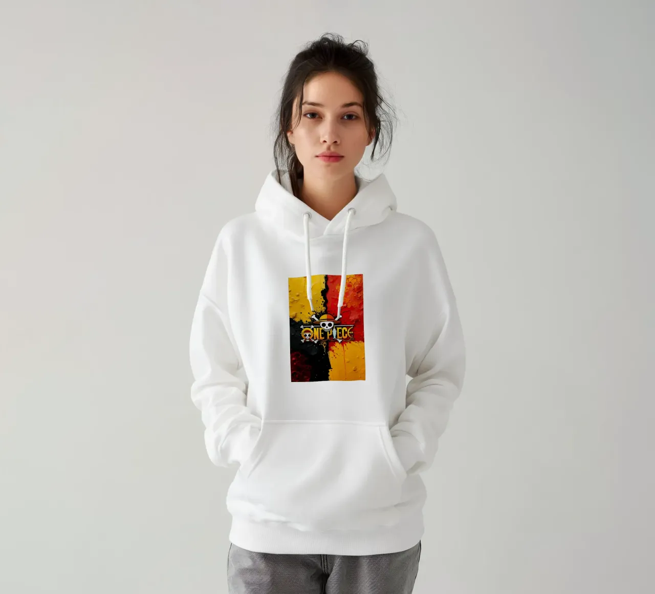 UN PEZZO felpa con cappuccio da posterindo