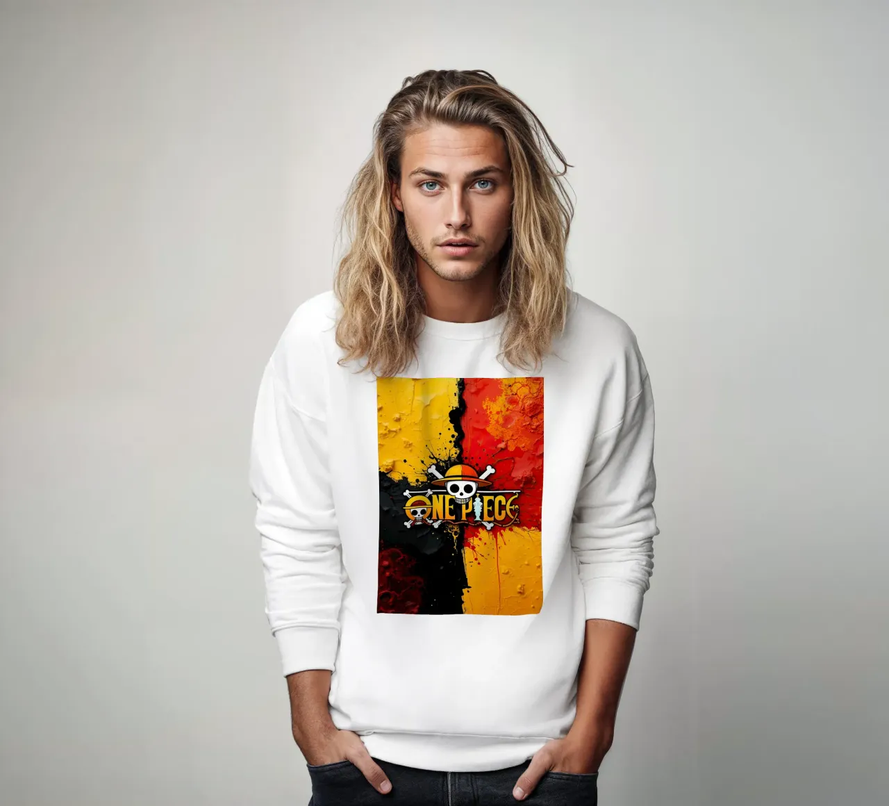 UN PEZZO felpa da posterindo