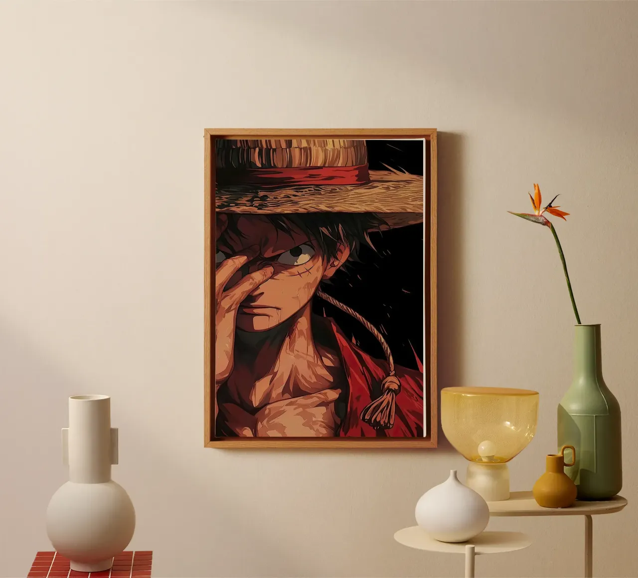UN PEZZO tela con Cornice a cassetta da posterindo
