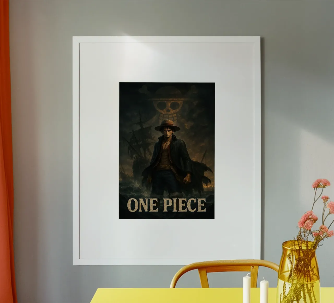 ONE PIECE poster con telaio in plastica da posterindo