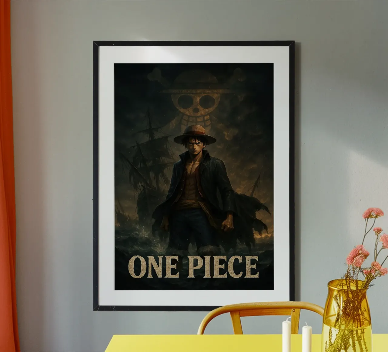 ONE PIECE poster con telaio in plastica da posterindo