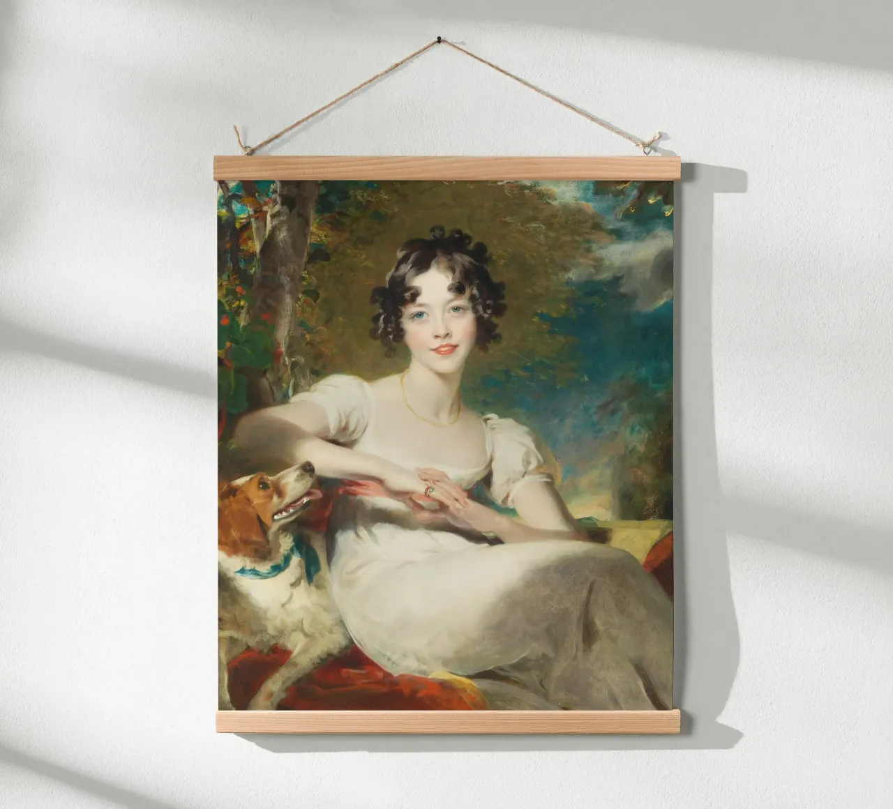 Lady Maria Conyngham - Sir Thomas Lawrence poster con telaio in legno da Venus Art