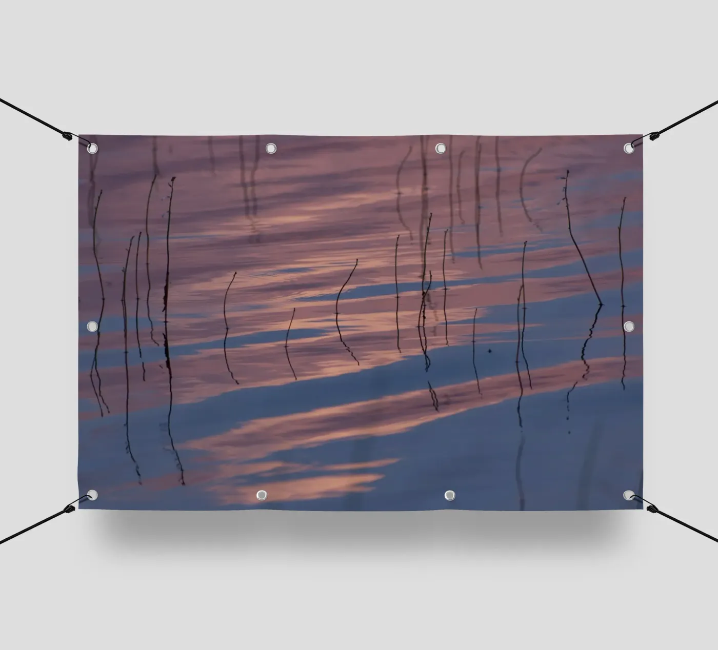 Clouds reflections PVC Plane von Carol Maia