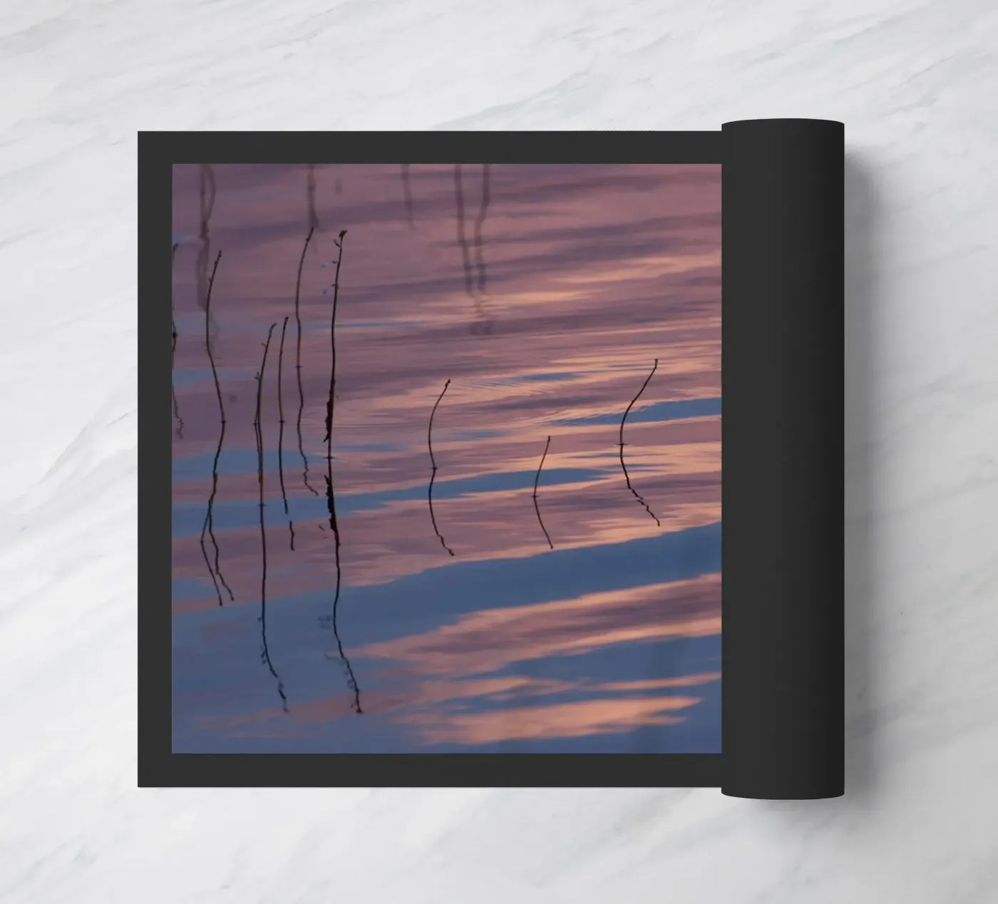 Clouds reflections Fußmatte von Carol Maia