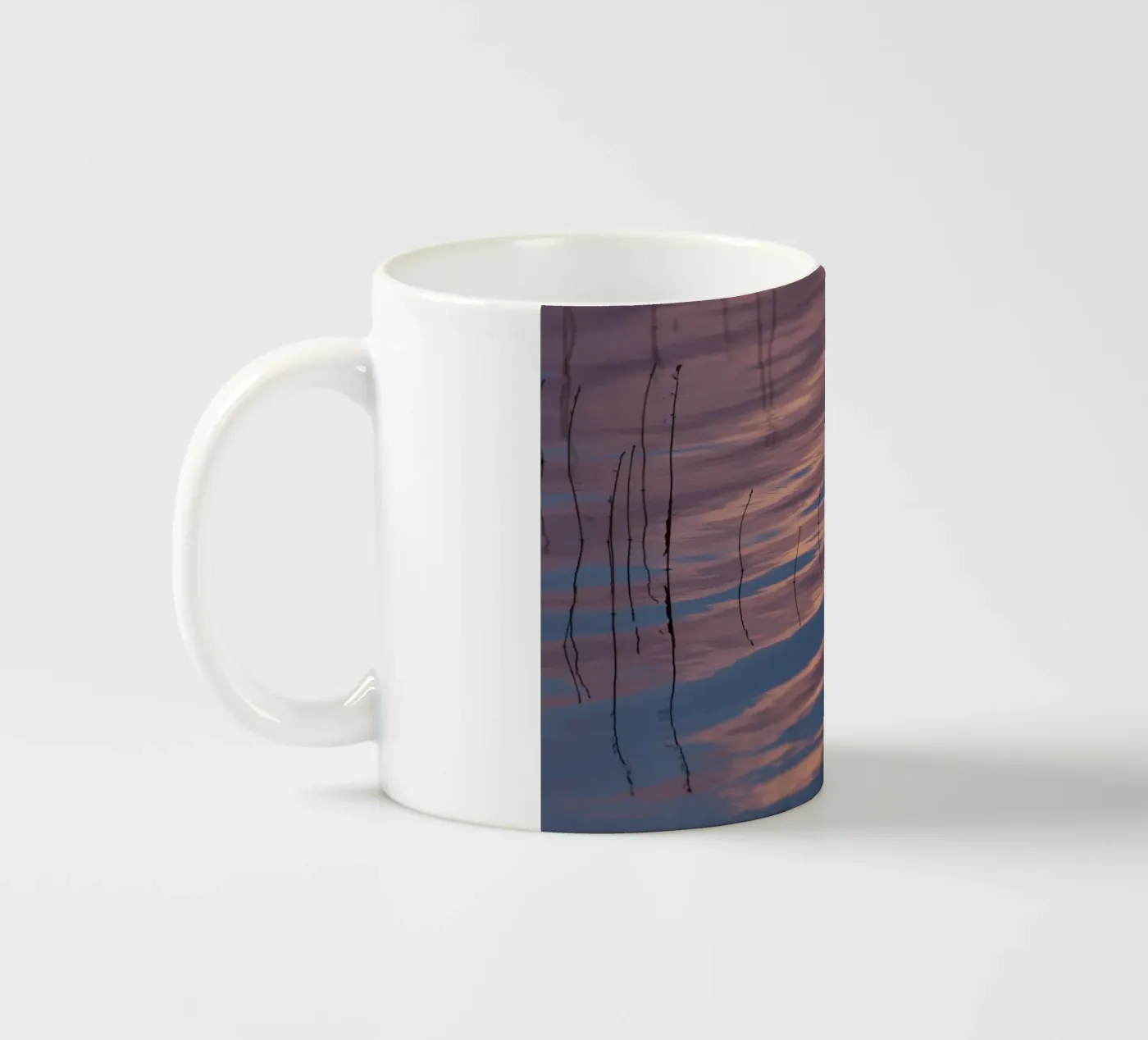 Clouds reflections ceramic mug by Carol Maia