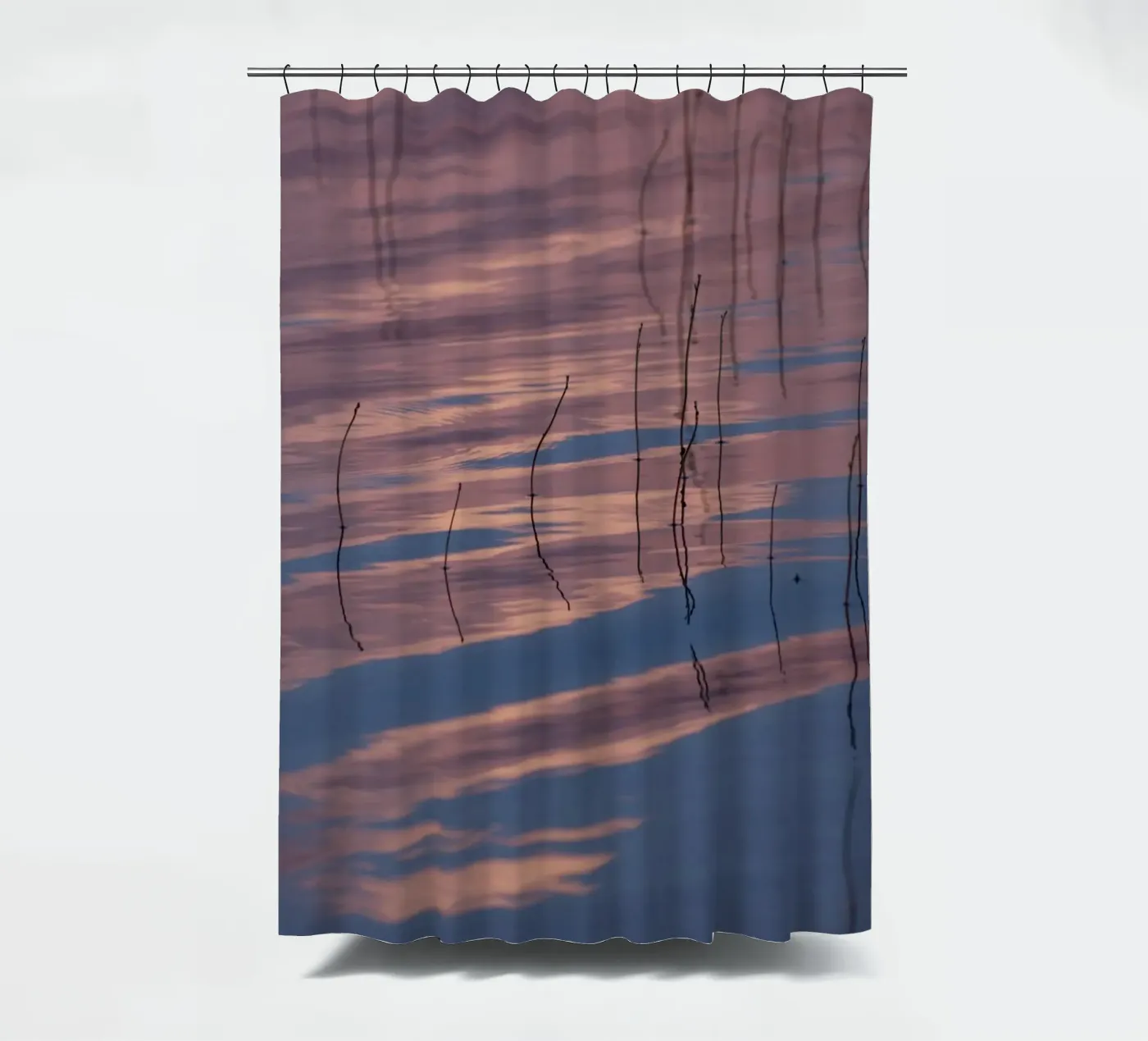 Clouds reflections Duschvorhang von Carol Maia