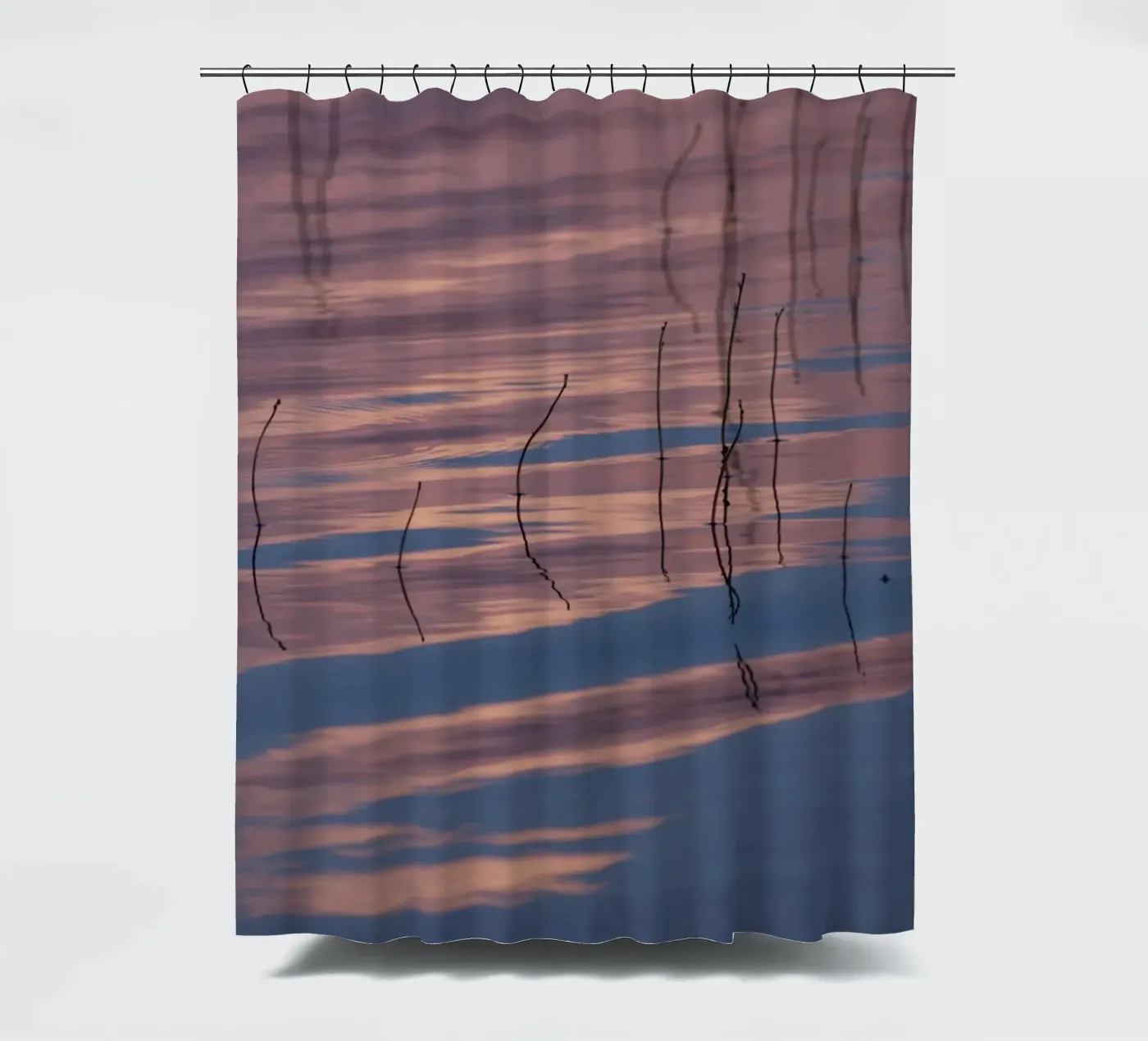 Clouds reflections Duschvorhang von Carol Maia