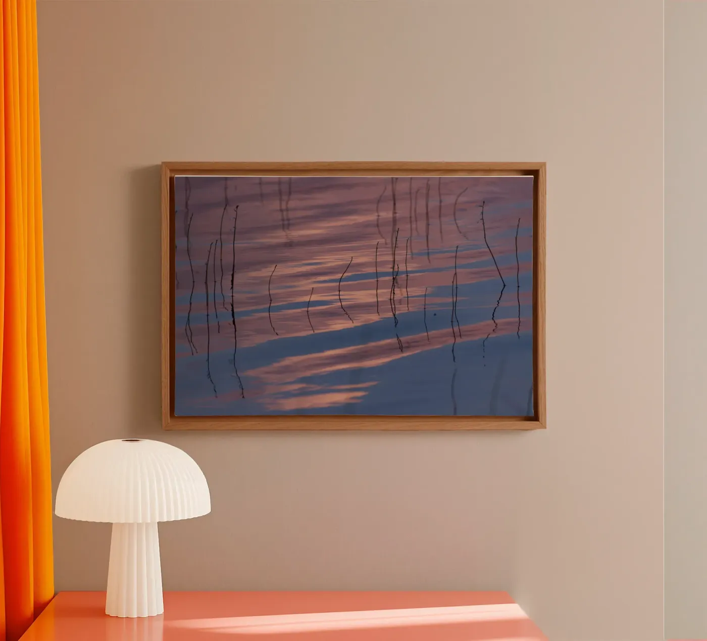 Clouds reflections canvas van Carol Maia