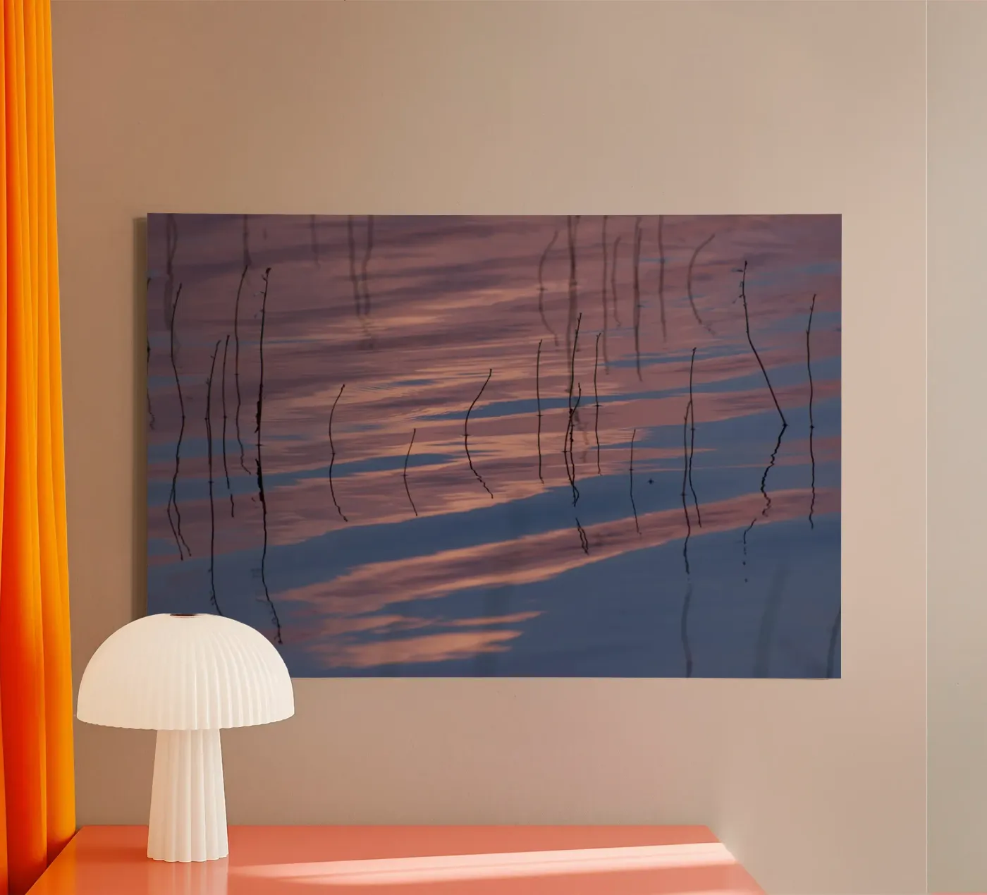 Clouds reflections canvas van Carol Maia