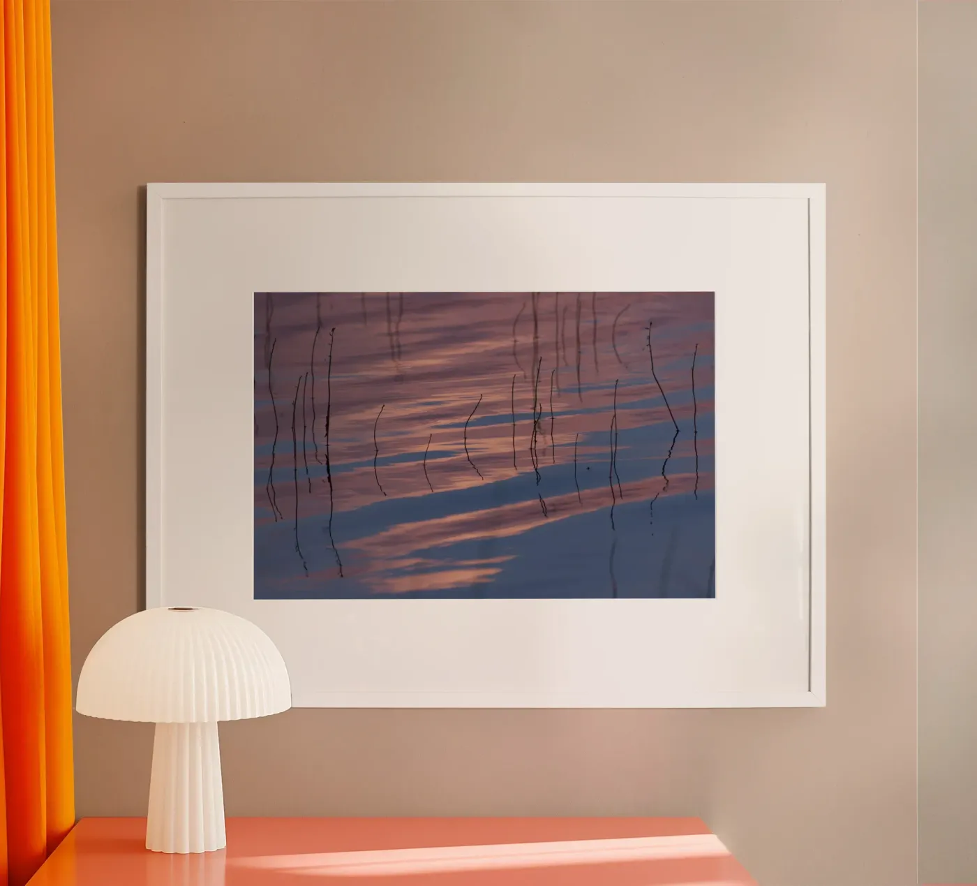 Clouds reflections poster van Carol Maia