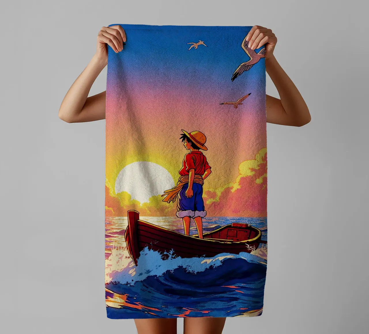 UN PEZZO asciugamano da bagno da posterindo