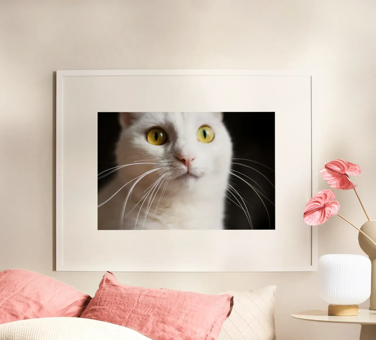 Cat Portrait Close-Up – Artistic Wall Print poster by jay