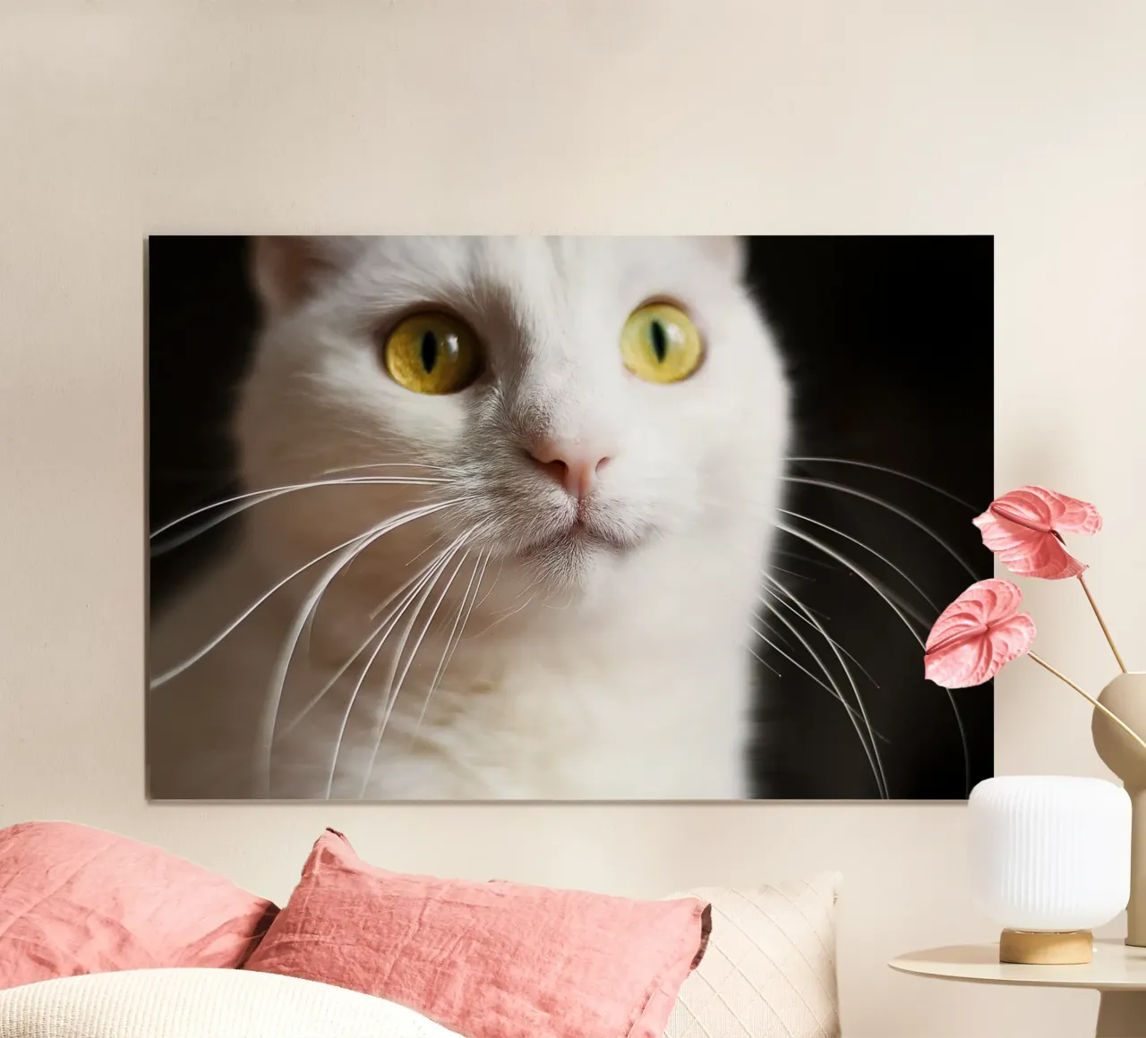 Cat Portrait Close-Up – Artistic Wall Print poster by jay