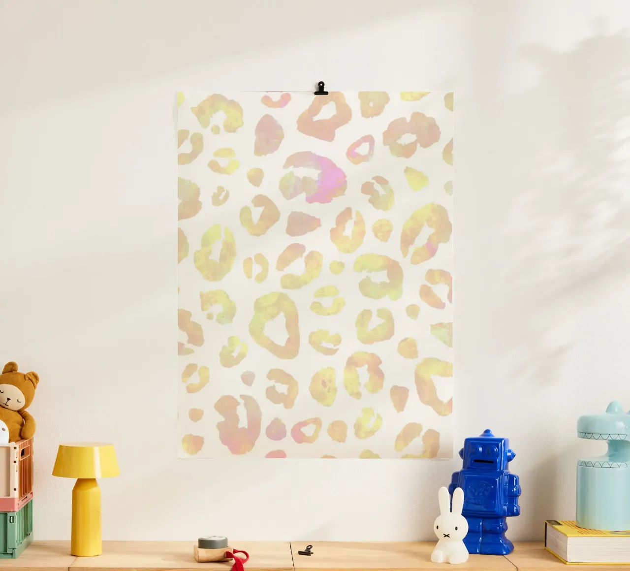 Leopard Print, Buntes Bild, Aura Wandkunst, Geschenk Poster von Dreamscape