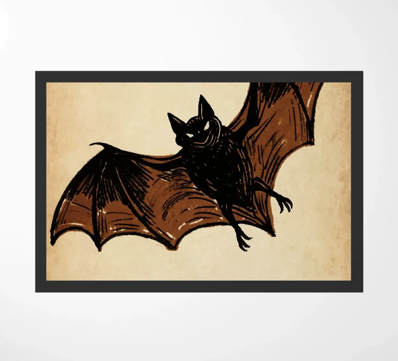 Vleermuis deurmat van knowledge