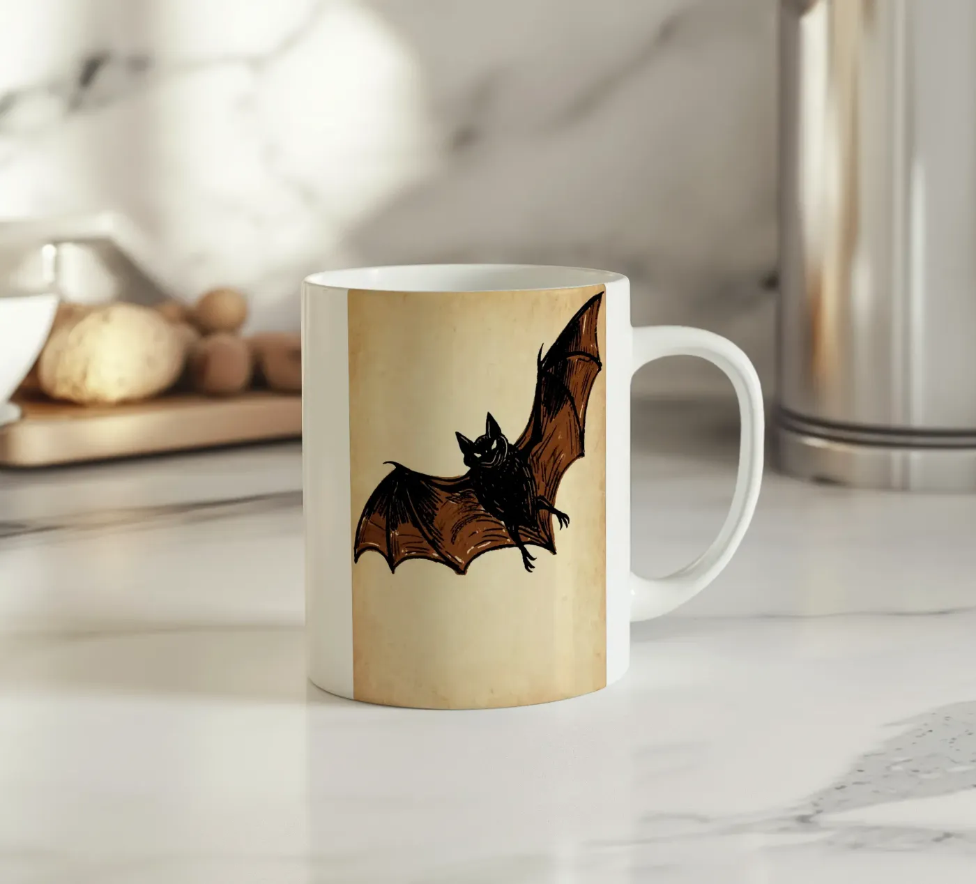 Bat ceramic mug by knowledge