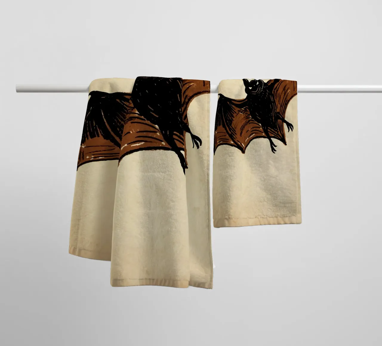 Pipistrello asciugamano da bagno da knowledge