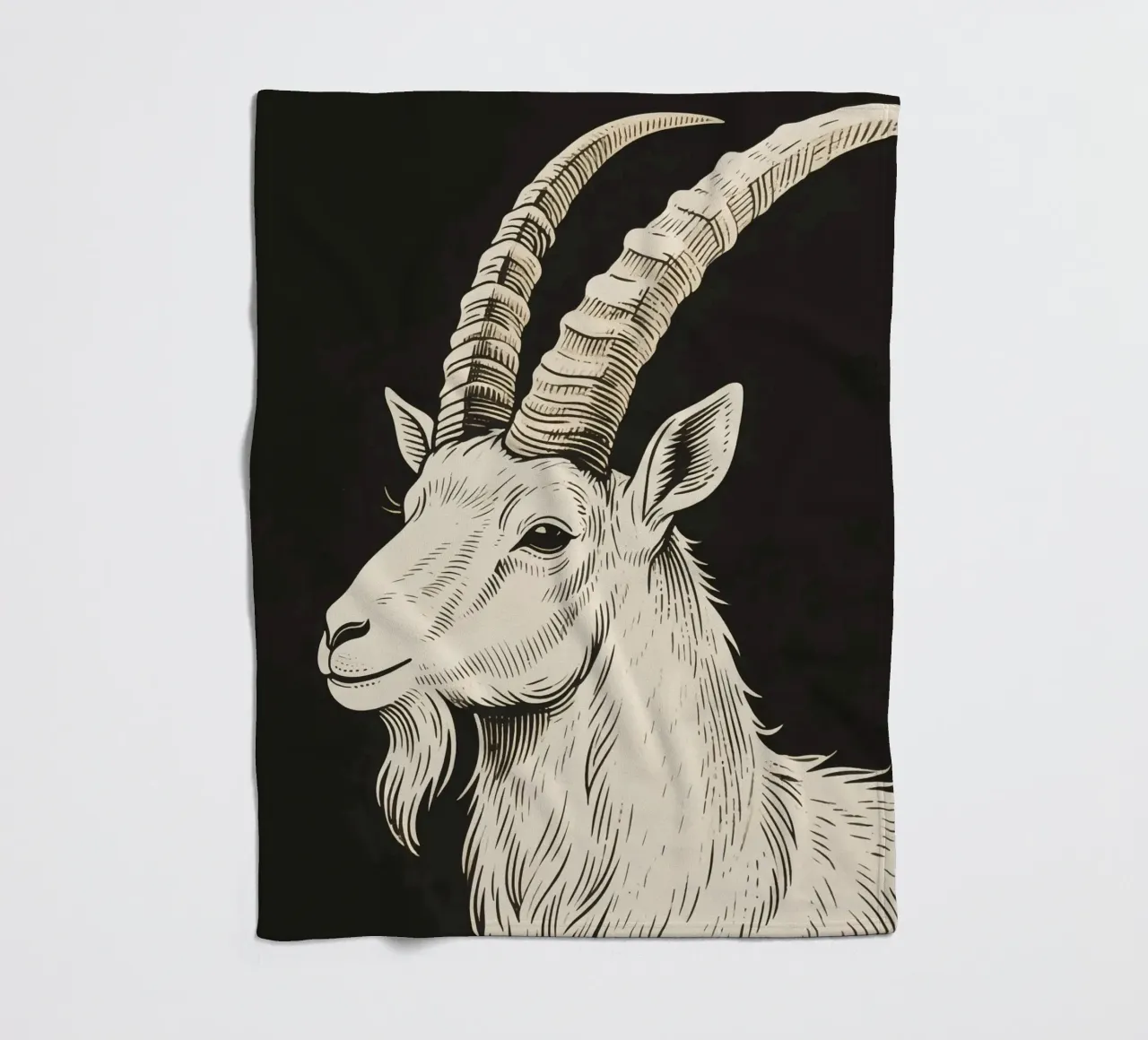 Steinbock Fleecedecke von knowledge