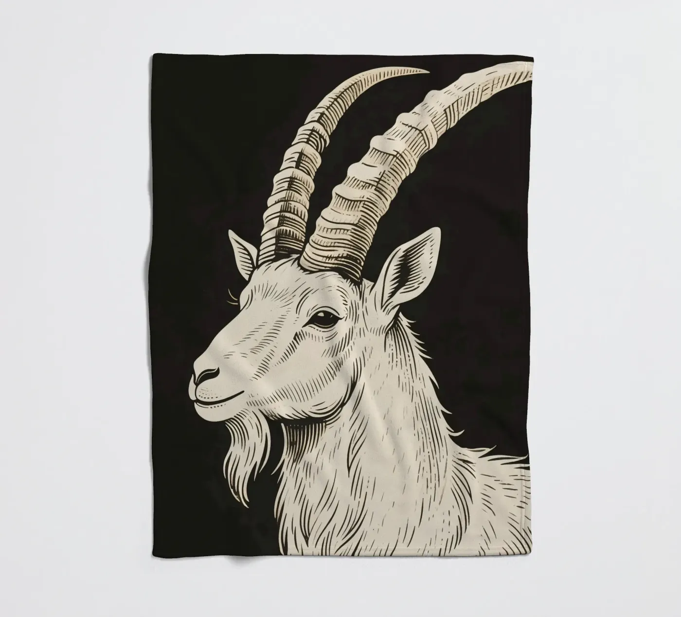 Steinbock Fleecedecke von knowledge