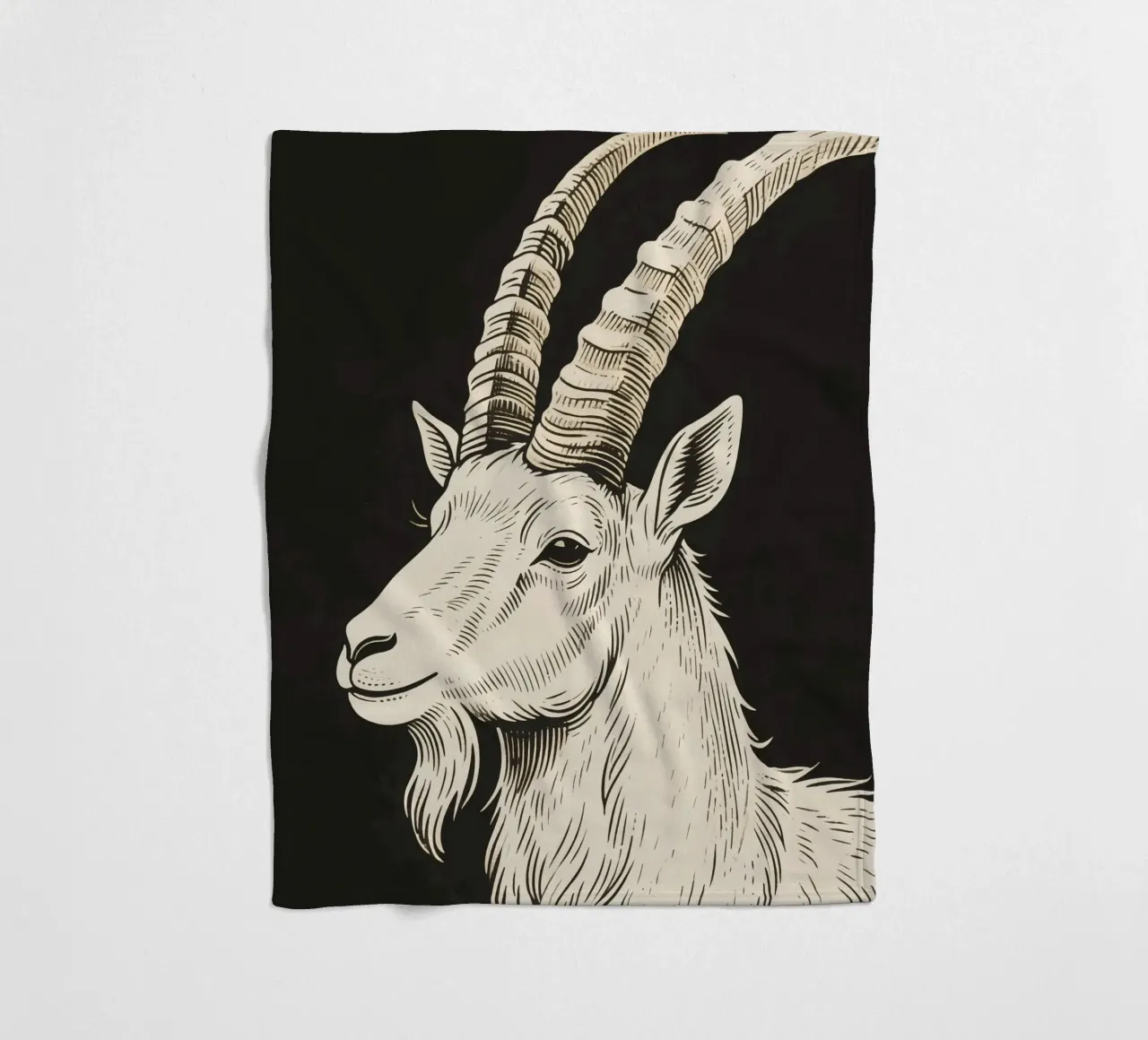 Steinbock Fleecedecke von knowledge