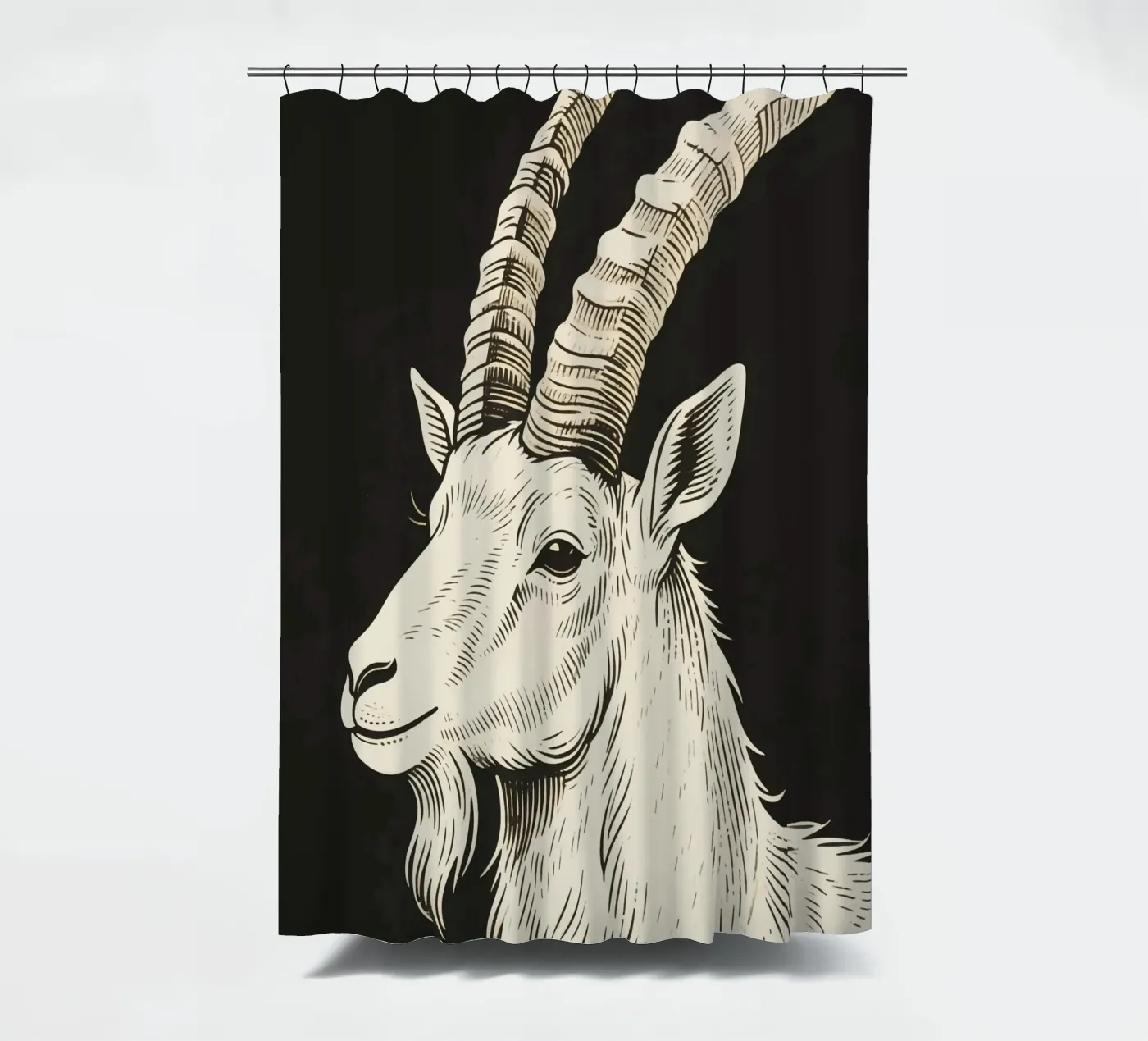 Steinbock Duschvorhang von knowledge