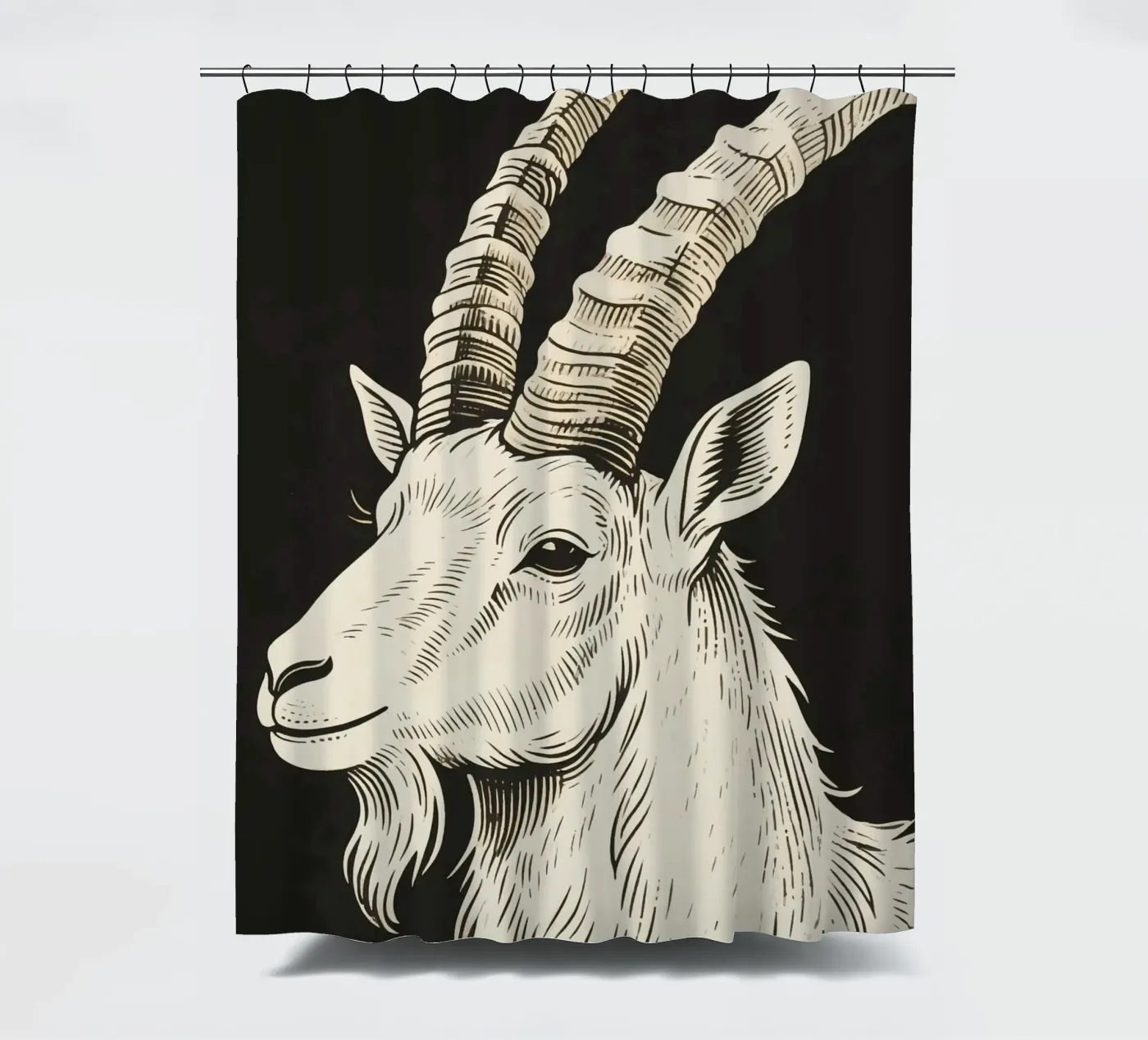 Steinbock Duschvorhang von knowledge