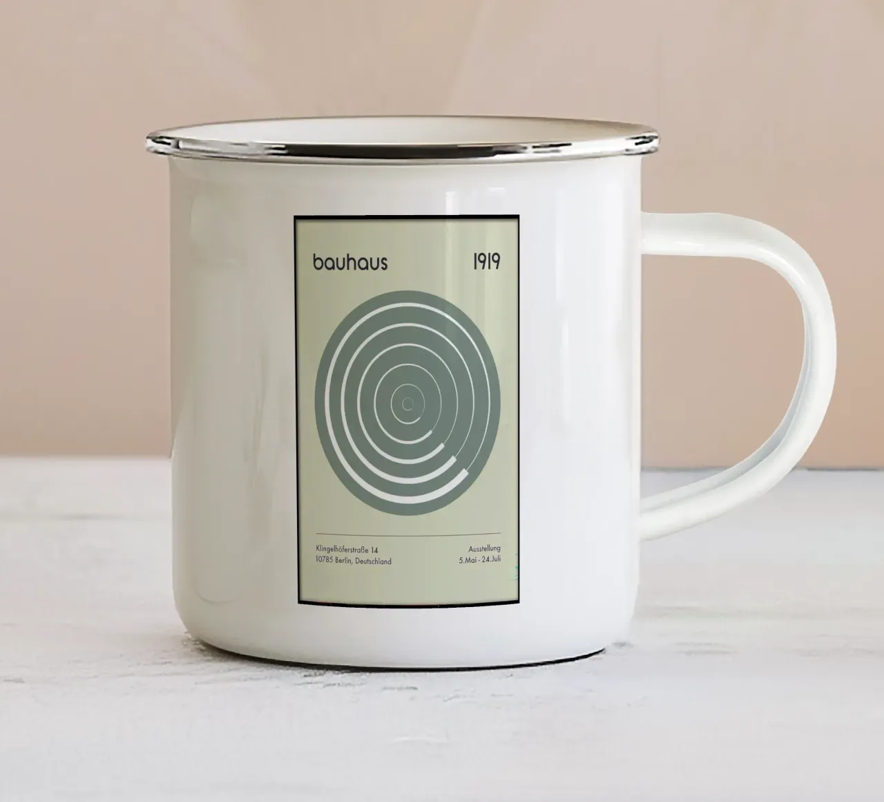 Bauhaus 1919 tazza in smalto da Narciso