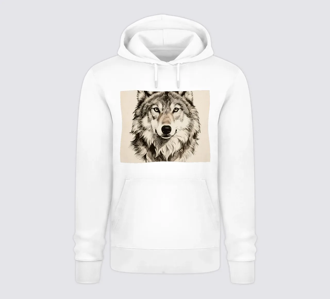 Lupo felpa con cappuccio da knowledge