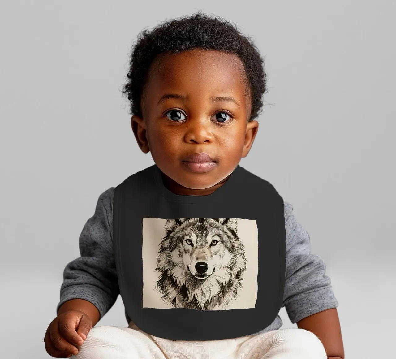 Wolf Babylätzchen von knowledge