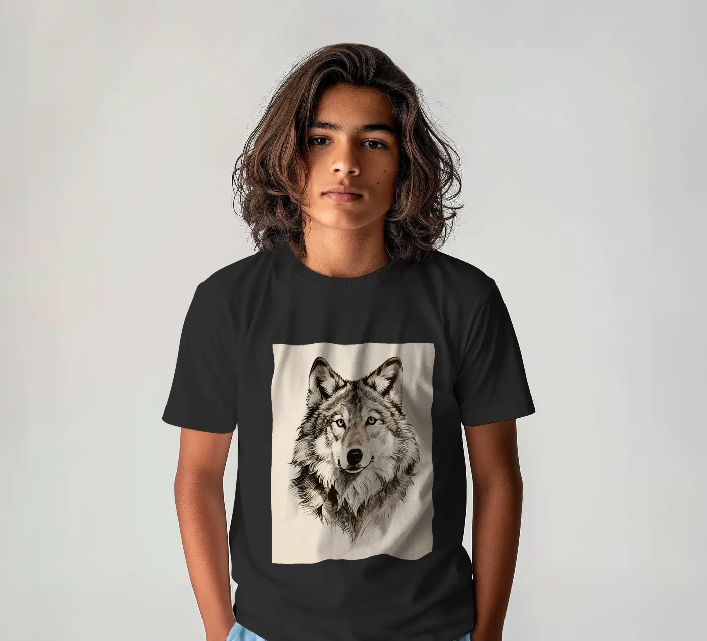 Wolf t-shirt bambini da knowledge