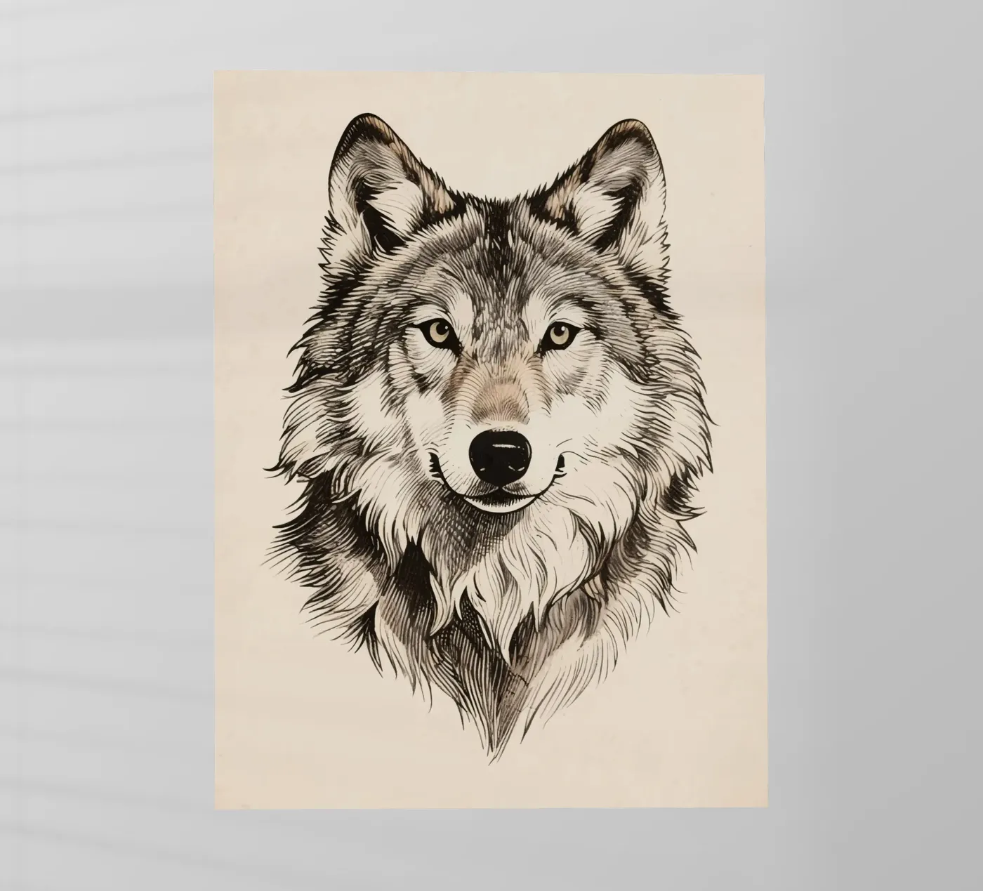 Wolf backlit folie van knowledge