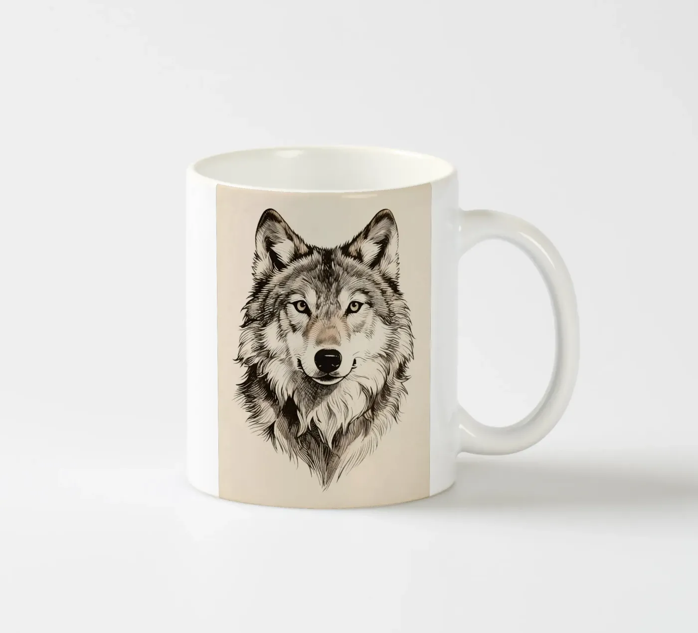 Wolf mug en céramique de knowledge