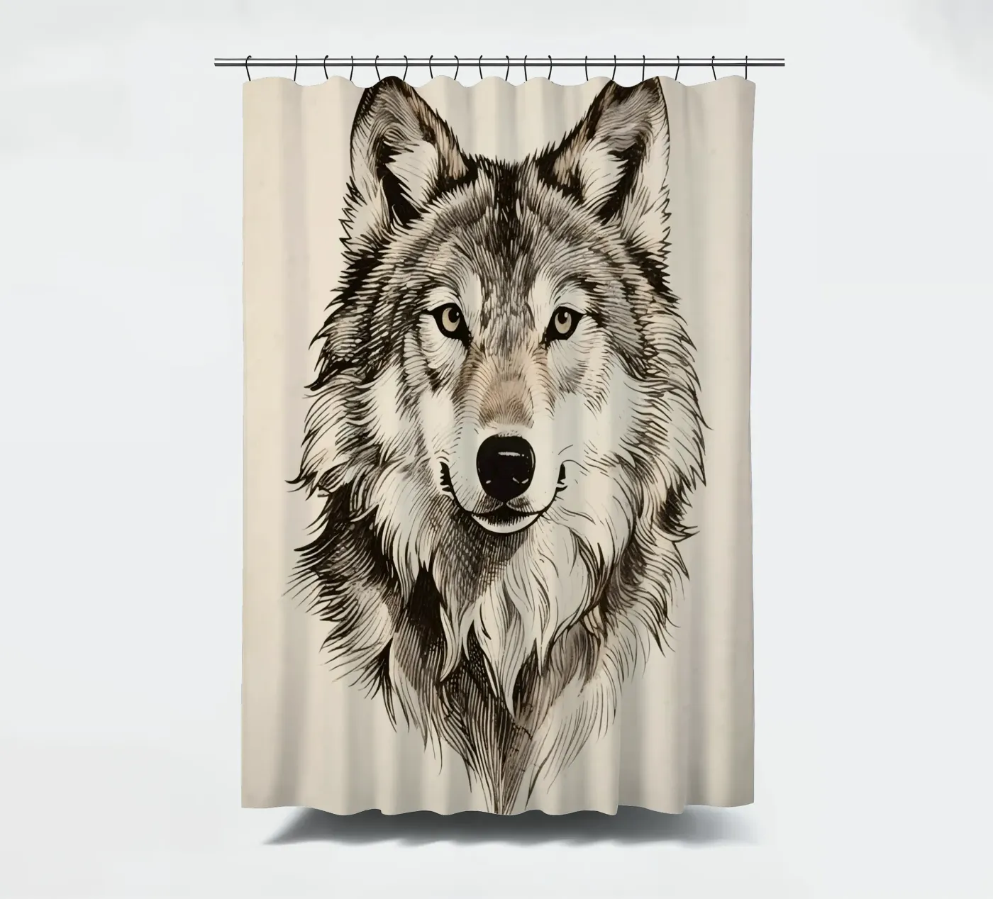 Wolf Duschvorhang von knowledge