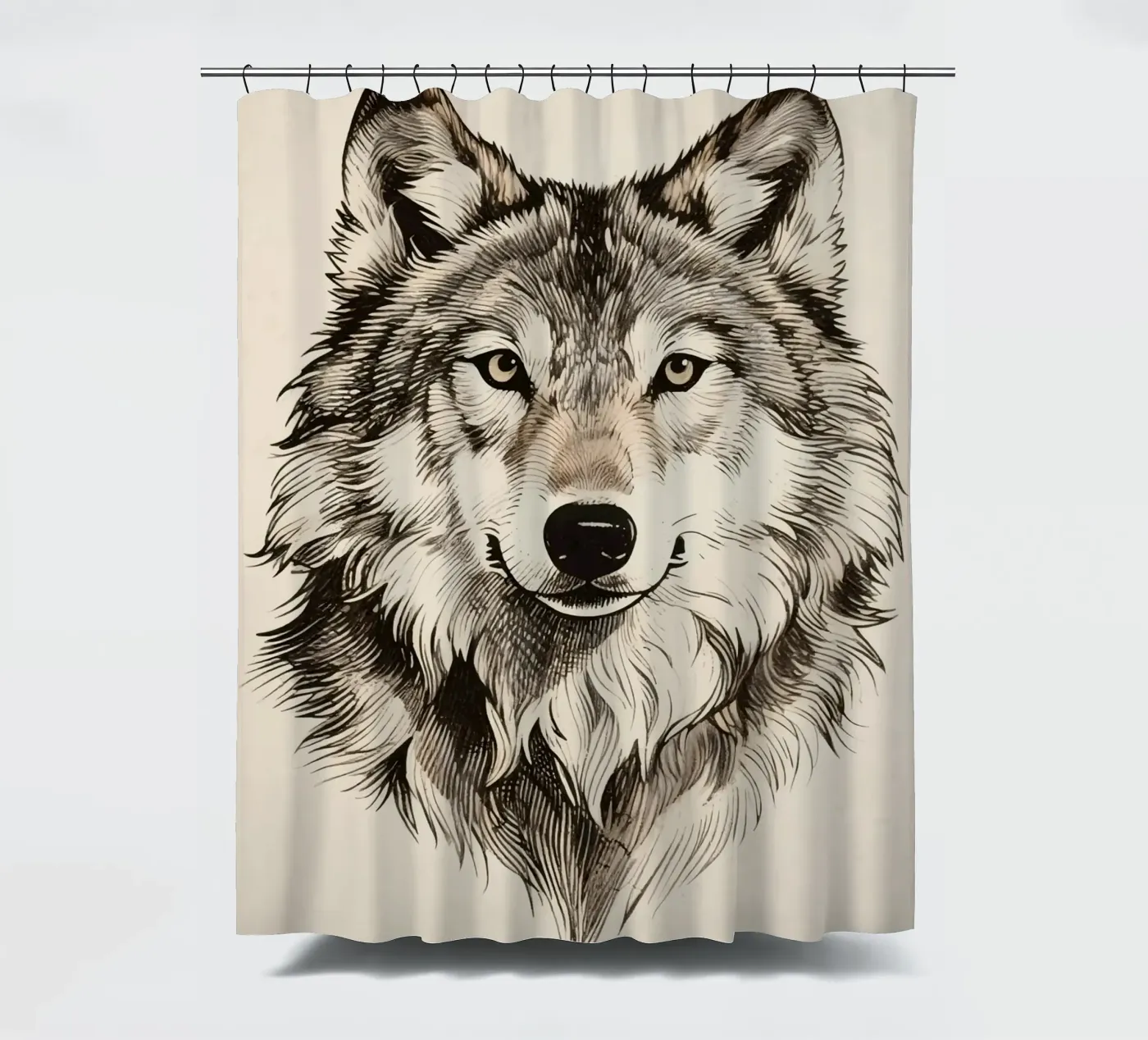 Wolf Duschvorhang von knowledge