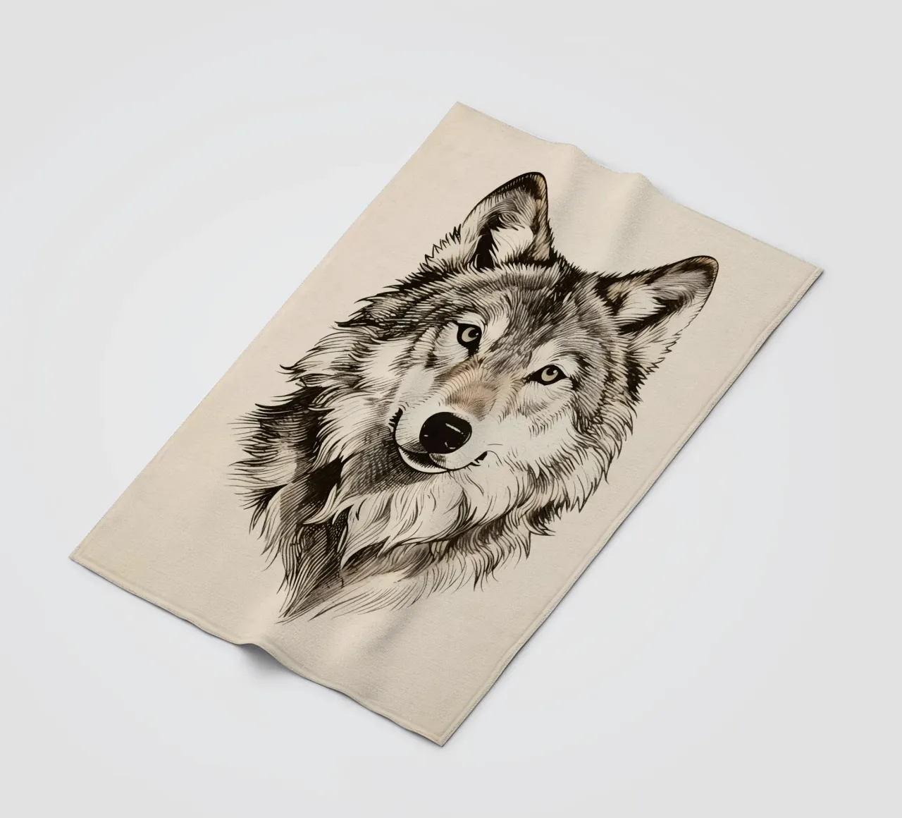 Wolf Fleecedecke von knowledge