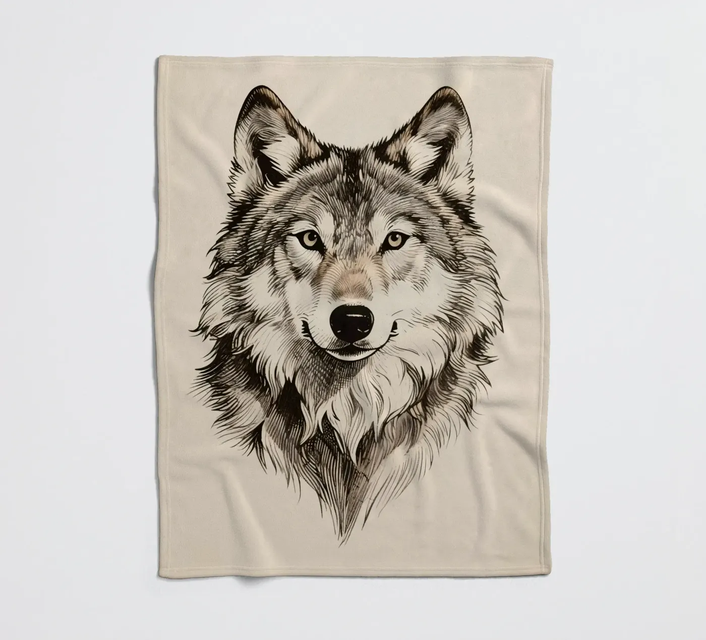 Wolf fleecedeken van knowledge