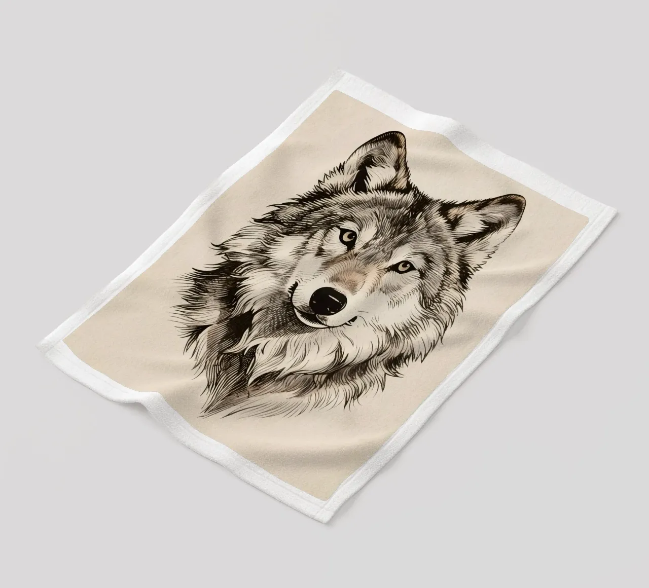 Wolf Fleecedecke von knowledge